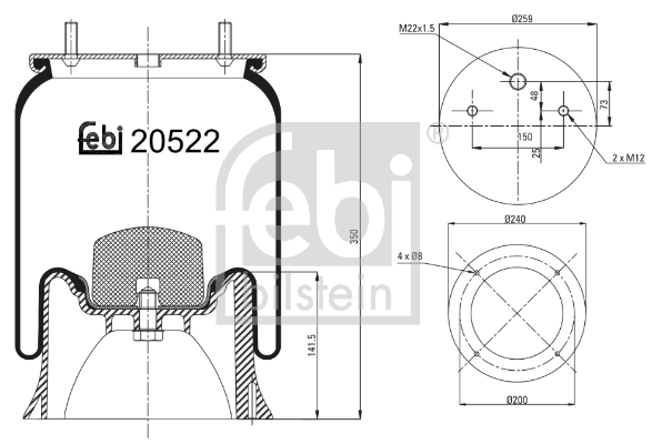 Bellow, air suspension